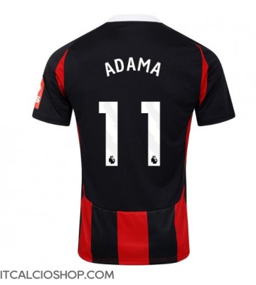 Fulham Adama Traore #11 Seconda Maglia 2024-25 Manica Corta